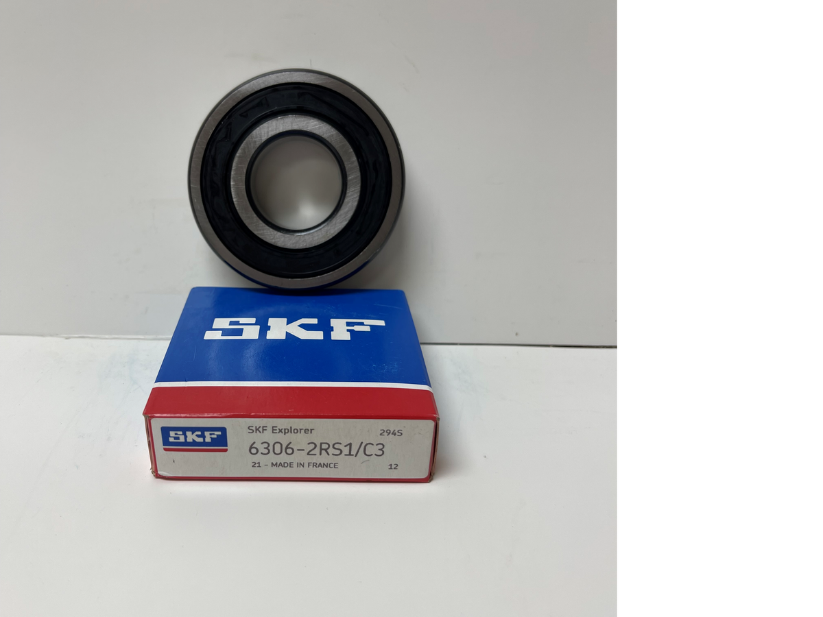 Cuscinetto A Sfera SKF 6306-2RS C3, Doppia Guarnizione In Gomma, 30x72x19mm, Made In Italy - Foto 4